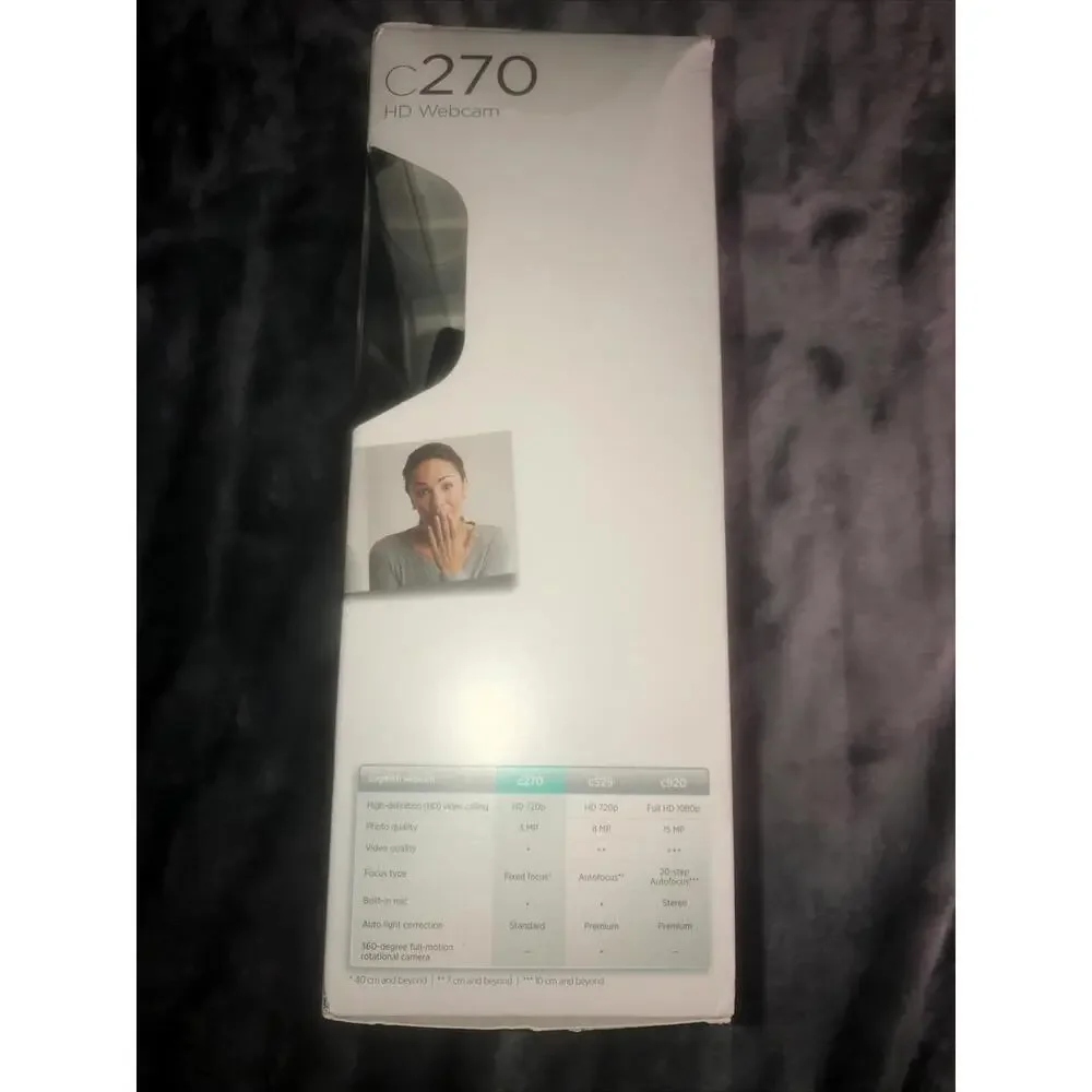 Logitech C270 HD Webcam Video Calling and Recording - New In Box